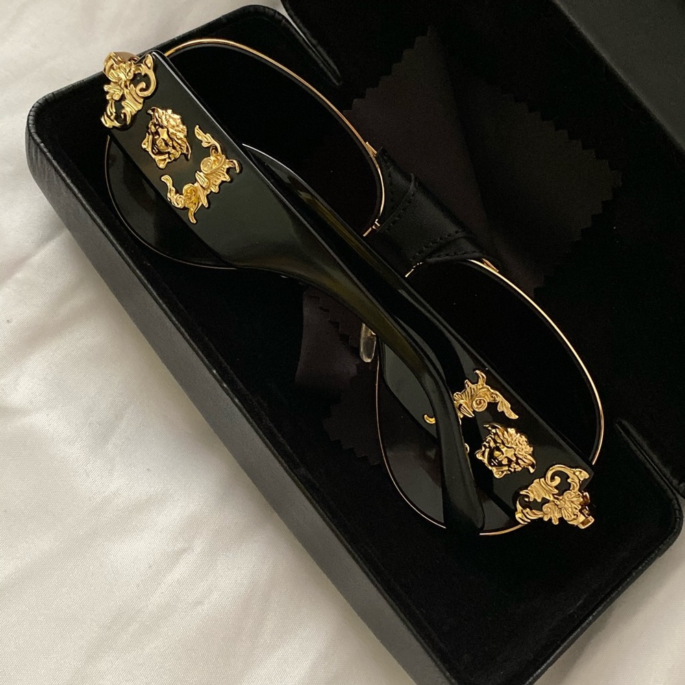 Versace Black Baroque Sunglasses